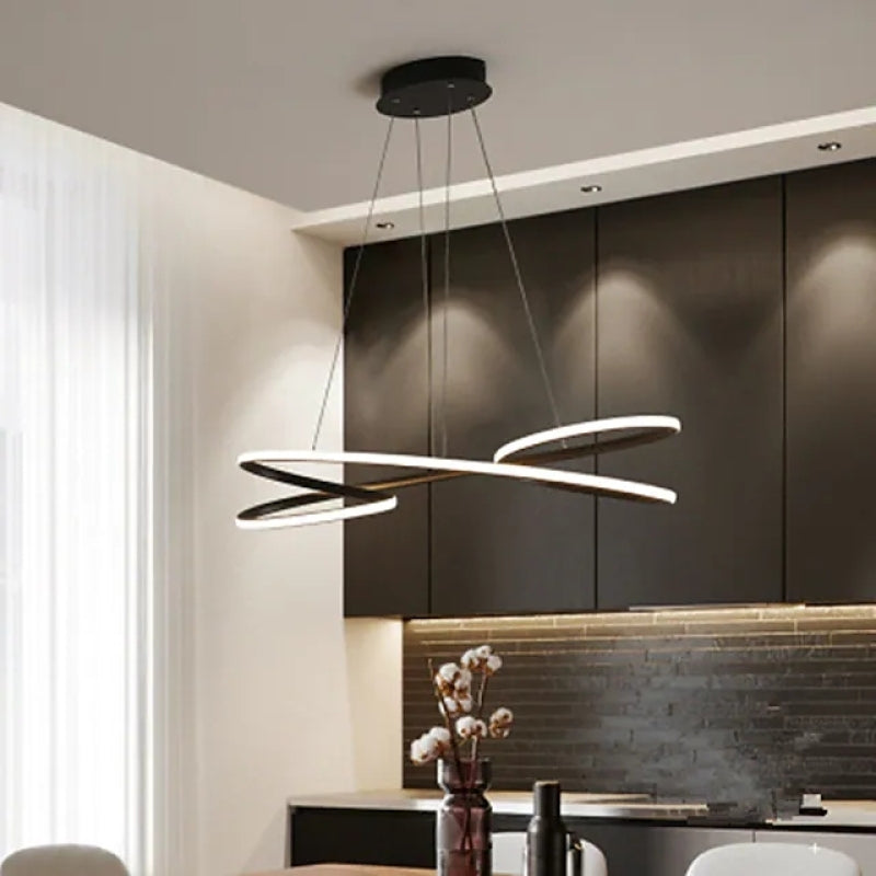 Arisha Luminaires Suspension Papillon LED Moderne Métal Salle à manger