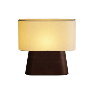 Grashen Lampe de Table en Bois Et Tissu