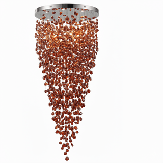 Crystal Stone Chandelier-Neutral Decor