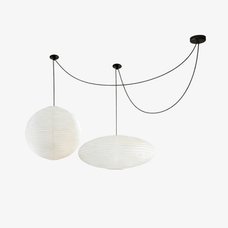 Washi Paper Whimsy Pendant Lamp-Neutral Decor