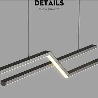 Arisha Luminaires Suspension LED Linéaire Moderne Métal Chevet Chambre