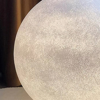 Aria Lampadaire Lune Moderne, Résine, Blanc, Chambre à Coucher