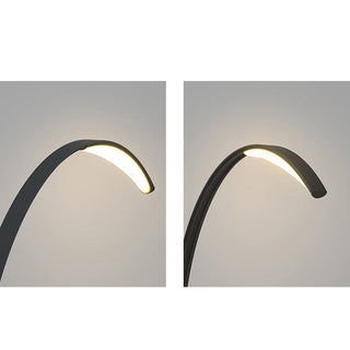 Ray Lampe Extérieure au Sol Arche Simple, Métal/Acrylique, Noir, Jardin
