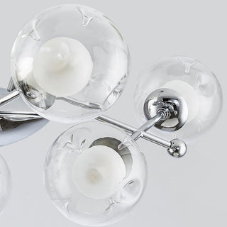Valentina Moderne LED Lustre Chromé Verre Salon/Chambre À Coucher