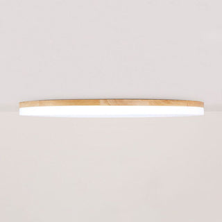 Evenor Plafonnier LED Grande Rond Moderne Bois-Luire