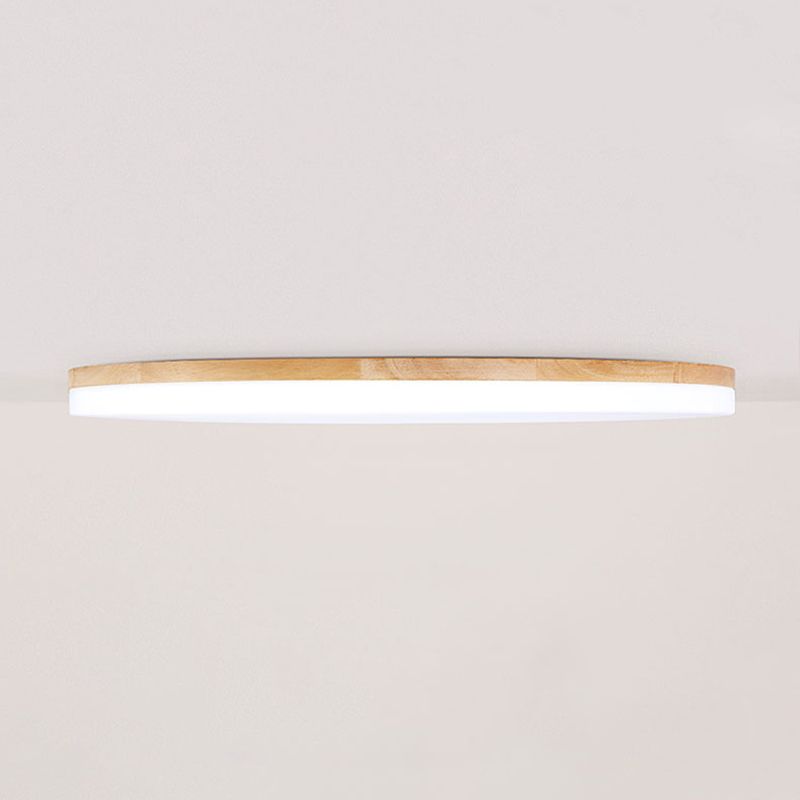 Evenor Plafonnier LED Grande Rond Moderne Bois-Cielum