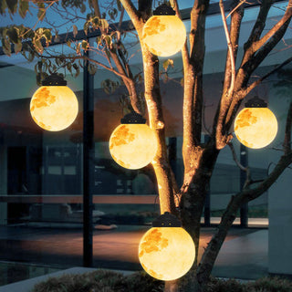 Aria Suspension Extérieure Globe Moderne, Métal/Résine, Or, Jardin