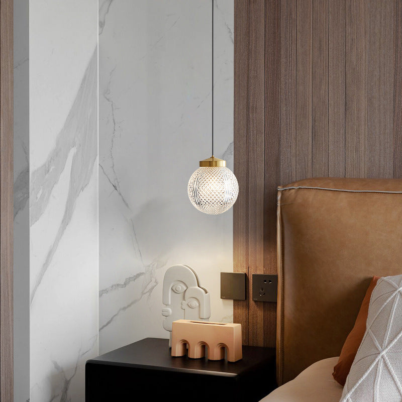 Valentina Suspension Globe Moderne, Métal/Verre, Or, Chambre