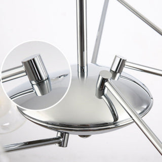 Valentina Moderne LED Lustre Chromé Verre Salon/Chambre À Coucher