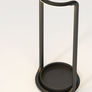 Ray Lampadaire Linéaire Minimaliste, Métal/Acrylique, Noir, Extérieur