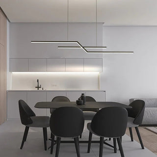 Arisha Luminaires Suspension LED Linéaire Moderne Métal Chevet Chambre