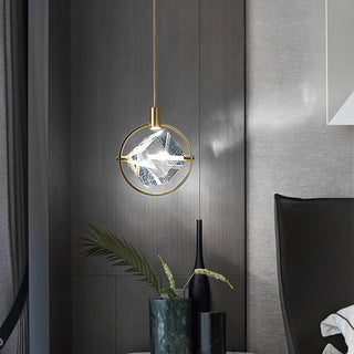 Kristy Suspension Luxe Moderne Métal/Cristal Salle à manger