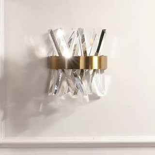 Kristy Applique Murale Luxueux LED Moderne Métal Cristal Or Chambre à Coucher/Salon
