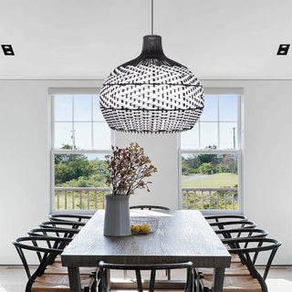 Ritta Moderne LED Suspension Rotin Salon/Chambre À Coucher