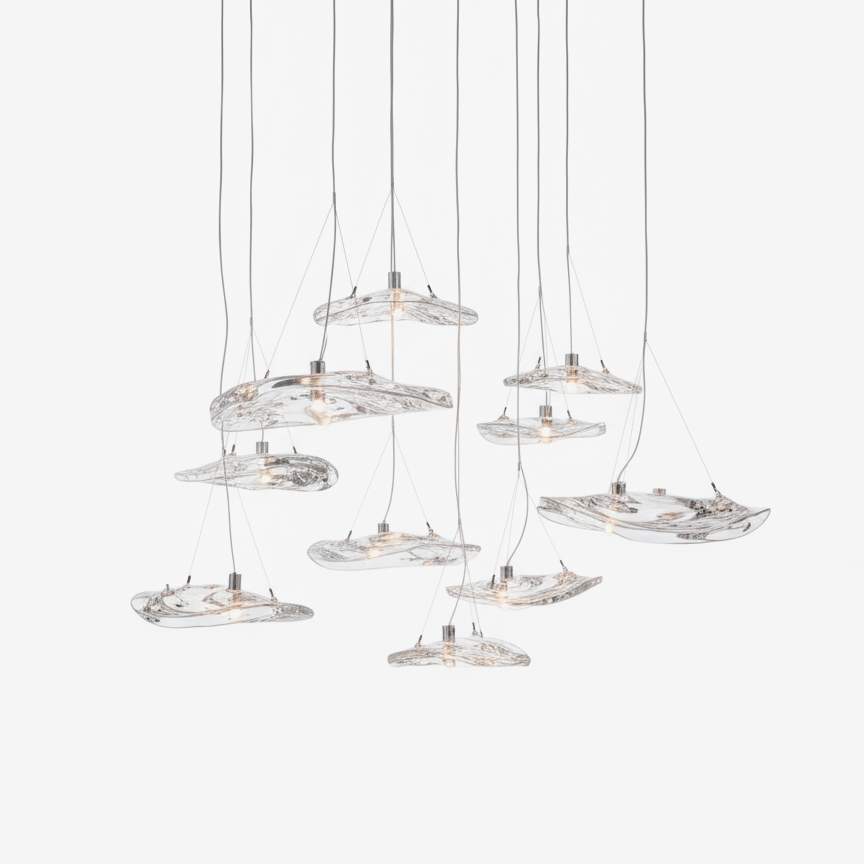 Manta Drift Chandelier-Neutral Decor