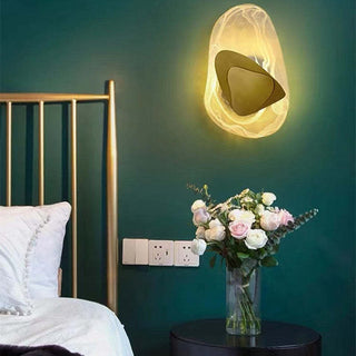 Arisha Applique Murale Art Deco Irrégulier Led Nordique, Métal, Or/Noir, Chambre