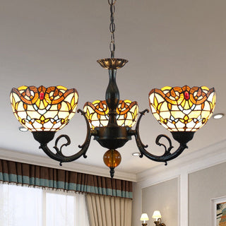 Tiffany Vintage LED Lustre Verre Salon/Chambre À Coucher