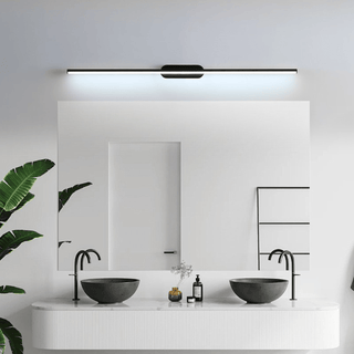 Qirma Noir Applique Murale Minimaliste Linéaire Étroite
