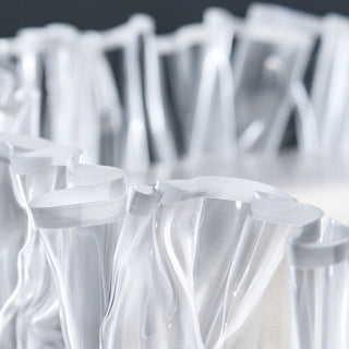 Kristy Suspension Anneau Simple, Acrylique/Acier, Or/Blanc Chambre
