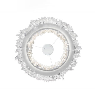 Kristy Suspension Anneau Simple, Acrylique/Acier, Or/Blanc Chambre
