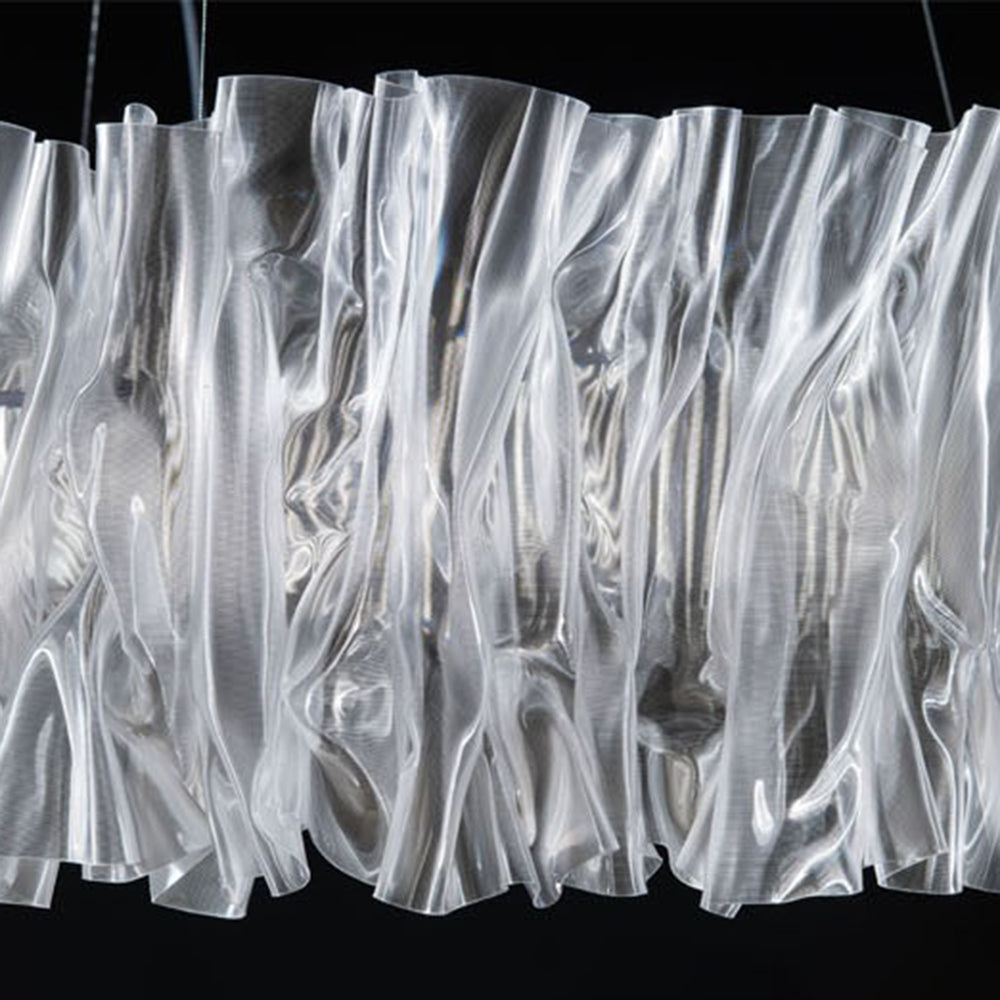 Kristy Suspension Anneau Simple, Acrylique/Acier, Or/Blanc Chambre