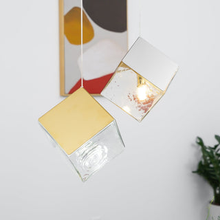 Cubic Luster Cascade Chandelier-Neutral Decor