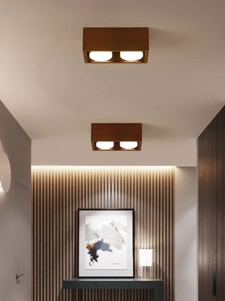 Eliza Minimaliste Bois Plafonnier Lumière