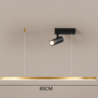 Arisha Suspension Linéaire Moderne, Métal, Doré, Salon