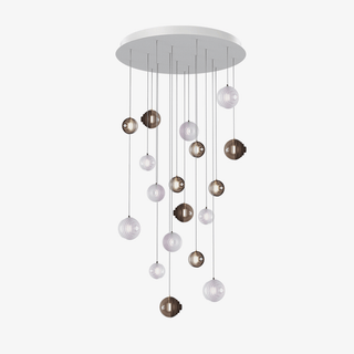 Cosmic Sphere Cascade Chandelier-Neutral Decor