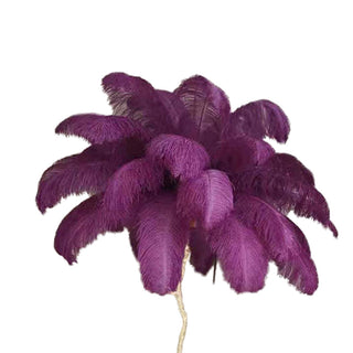 Lampadaire Fleur Luxe Plume/Métal Coloré Salon-Luire