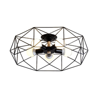 Arisha Moderne LED Plafonnier Doré/Blanc Métal Salon Chambre à coucher