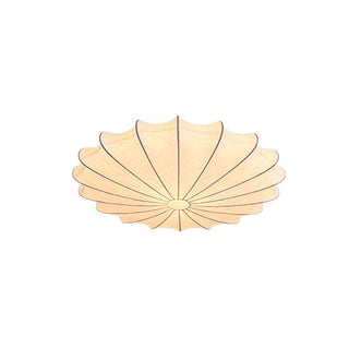 Ritta Ronde Moderne LED Plafonnier Blanc Tissu Salon Chambre à coucher