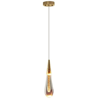 Aroven Suspension Goutte Design Doré Salon-Luire