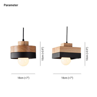 Valentina  Suspension, Métal/Bois, Noir/Blanc, Salle à Manger/Salon