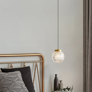 Valentina Suspension Globe Moderne, Métal/Verre, Or, Chambre