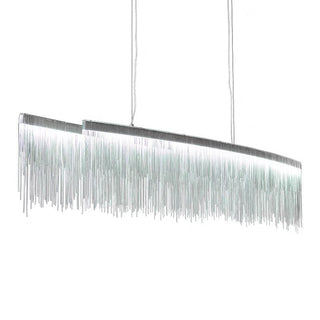 Arisha Suspension Linéaire Luxueux, Acrylique/Metal, Doré/Chrome, Chambre
