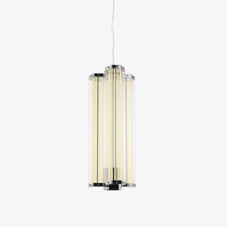 Hexagonal Glass Pendant Lamp-Neutral Decor