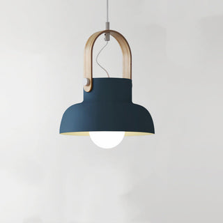 Valentina Vintage Suspension Noir/Orange Métal/Bois Chambre à coucher