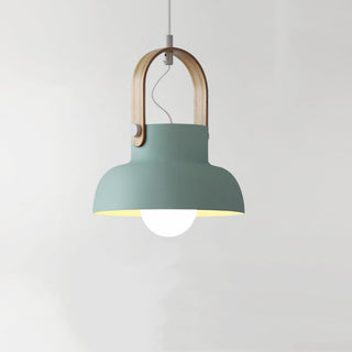 Valentina Vintage Suspension Noir/Orange Métal/Bois Chambre à coucher