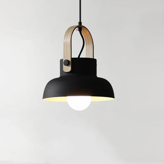 Valentina Vintage Suspension Noir/Orange Métal/Bois Chambre à coucher