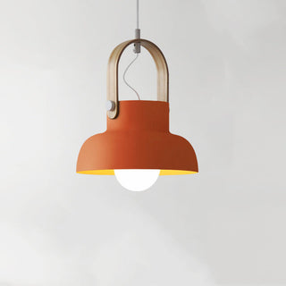 Valentina Vintage Suspension Noir/Orange Métal/Bois Chambre à coucher