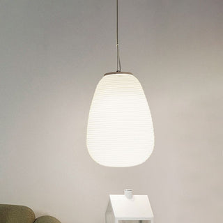 Ritta Design LED Suspension Blanc Verre Métal Chambre à coucher