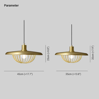 Arisha Suspension Ronde Moderne LED Luxe Métal, Or/Gris/Noir/Marron/Bois, Salon