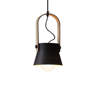 Valentina Vintage Suspension Noir/Orange Métal/Bois Chambre à coucher