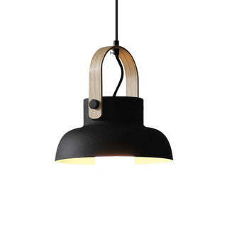 Valentina Vintage Suspension Noir/Orange Métal/Bois Chambre à coucher