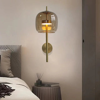 Arisha Moderne Intérieur Applique Murale Métal Verre Chambre à Coucher