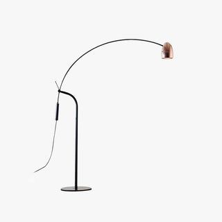 Arisha Design Simple Lampadaire Arc Minimaliste Métal Or Rose Salon