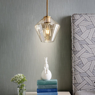 Valentina Suspension Moderne, Verre, Clair/Ambre, Chambre/Salle de Bain