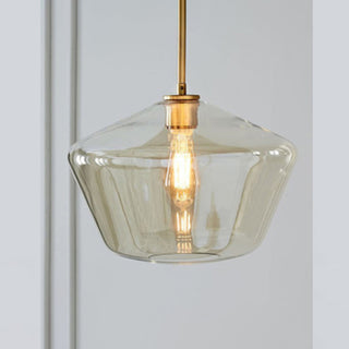 Valentina Suspension Moderne, Verre, Clair/Ambre, Chambre/Salle de Bain
