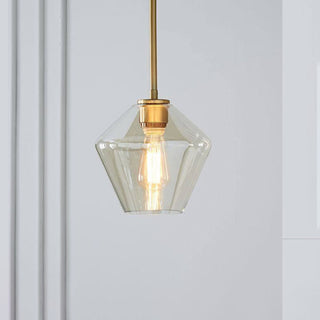 Valentina Suspension Moderne, Verre, Clair/Ambre, Chambre/Salle de Bain